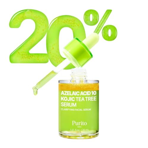 PURITO Azelaic Acid 10 Kojic Tea Tree Serum - Acne & Uneven Tone for Dermatologist-Recommended Treatment