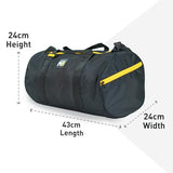 MuscleBlaze Polyester Gym Duffle Bag - Black (30 Liters)