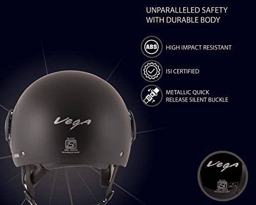 Vega Atom Premium Motorcycle Helmet - Lightweight Safety for Riders