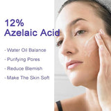 Acid Serum with Azelaic, Hyaluronic Acid & Niacinamide - Brightening Face Cream for Rosacea, Dark Spots, Redness & Pore Cleansing