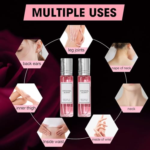 Pheromones Perfume for Women - Enhanced Scents Long-Lasting Roll-On Fragrance (2PCS)