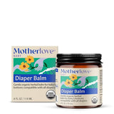 Motherlove Organic Herbal Diaper Balm - Cloth Diaper Safe Rash Cream (4 oz)