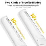 Dermaplaning Tool for Face Exfoliation - 20 Replaceable Blades, Facial Shaver & Eyebrow Razor for Peach Fuzz Removal