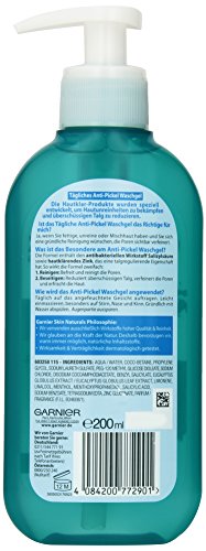 Garnier Skin Clear Facial Cleansing for Blemished Skin, Pore Refining, with Salicylic Acid and Zinc, 200ml