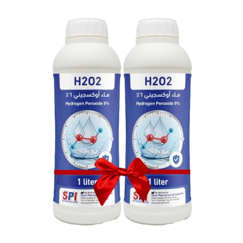 SPI 6% Hydrogen Peroxide Twin Pack - 2L for Cleaning and Disinfection of Surfaces and First Aid