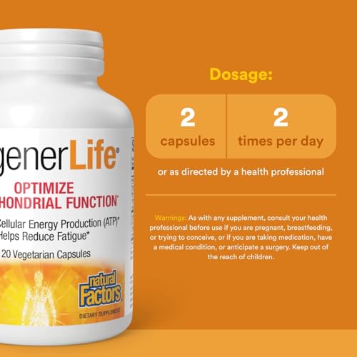 RegenerLife by Natural Factors - Mitochondrial Support Supplement
