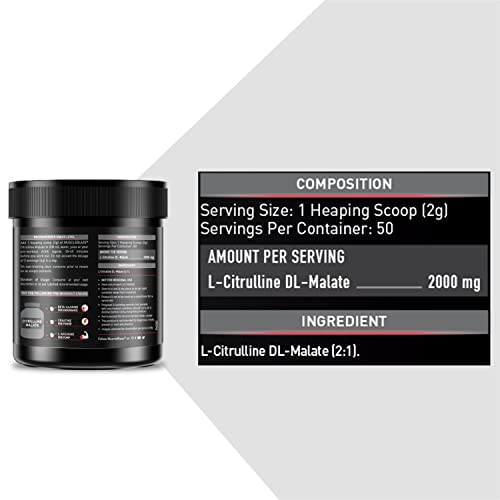 MuscleBlaze Citrulline Malate Powder 100g | Endurance & Muscle Pump Support