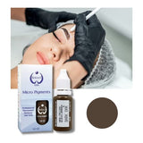 Biotouch Pigments 15mL Dark Brown - Premium Semi-Permanent Makeup Ink for Eyebrows & Microblading