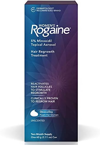 Rogaine Womenâ€™s Hair Regrowth Foam â€“ 2-Month Supply (2-Pack)