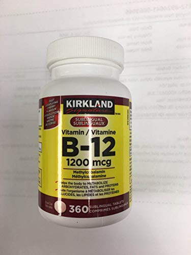 Kirkland Signature Vitamin B-12 Methylcobalamin 1200mcg - 360 Capsules