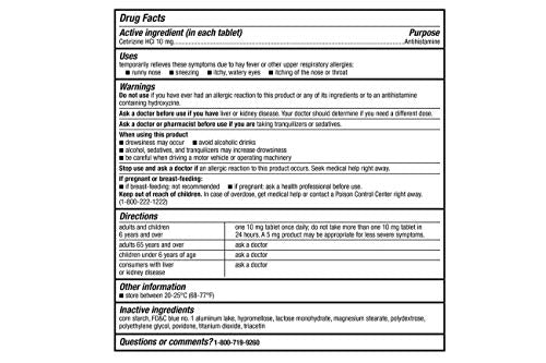 Kirkland Signature Aller-Tec Cetirizine HCl 10mg Tablets - 365 Count