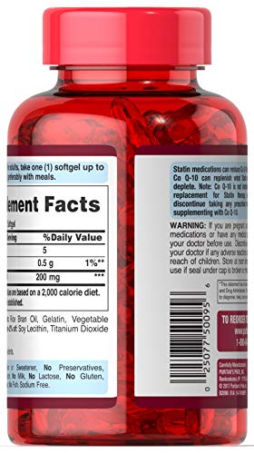 Puritans Pride Q Sorb CoQ10 200 Mg Softgels - Antioxidant Support 240 Count