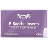 NewLife Naturals Vitamin E Suppositories 38IU - Natural Dryness & Menopause Relief, 24 Inserts