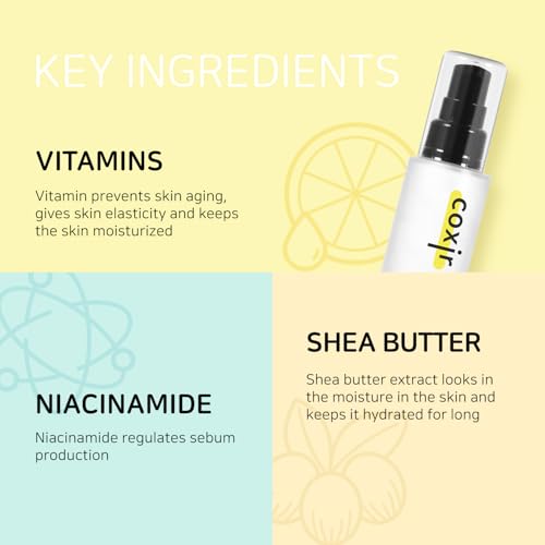 coxir Vita C Niacinamide Facial Serum | Brightening K-Beauty Treatment 50ml