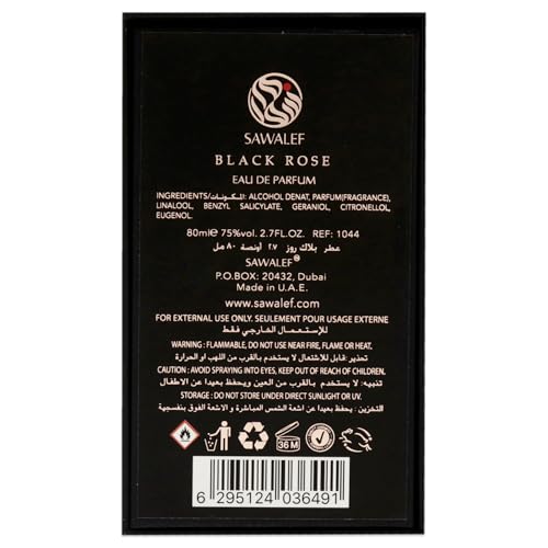 Swiss Arabian Black Rose Unisex Eau De Parfum - 80ml