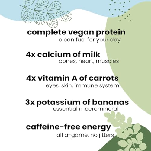 Organic Moringa Powder - 100% Pure Moringa Oleifera Leaf Powder - 3.5 Oz (100g) - USDA Certified - Perfect for Smoothies & Recipes