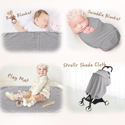 Newborn Baby Gift Set - Essentials, Bath, Blanket & Rattle