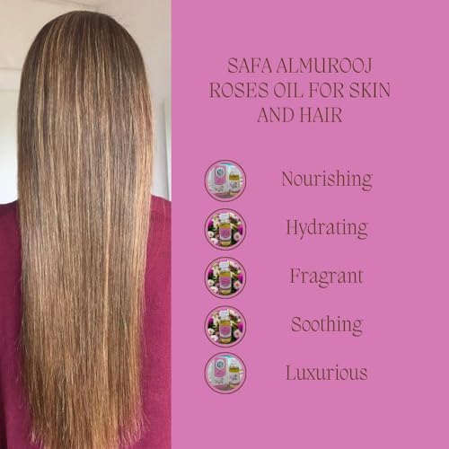 Safa Almurooj Roses Oil for Skin & Hair - 125ml | Pure Natural Elixir for Radiant Beauty