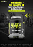 Laperva ISO TRIPLE ZERO Whey Protein Isolate with Shaker - 28g Protein, Zero Carbs & Sugar | Unflavored