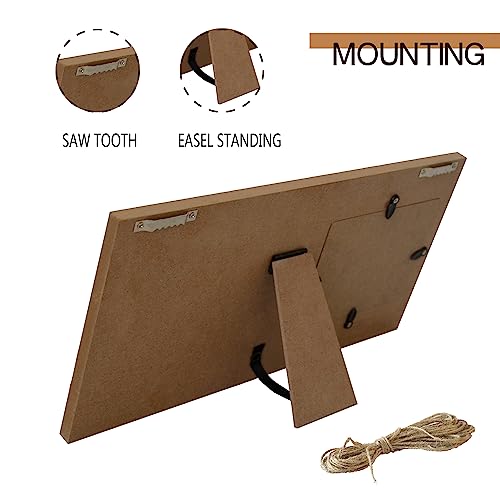 Yudarte Rustic Wood Picture Frame - "A Mother's Love" Hand String Art Gift for Mom