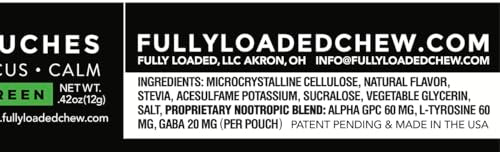 Fully Loaded Bullseye Alpha Nootropic Pouches - Wintergreen - 75g