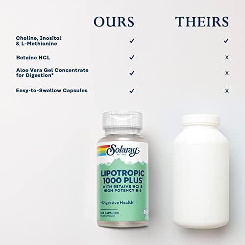 Solaray Lipotropic 1000 Plus - 100 Capsules