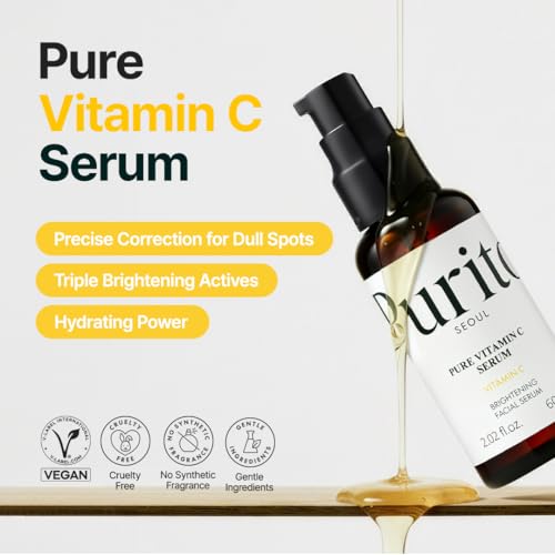 PURITO Pure Vitamin C Serum – Brightening & Hydrating Serum for Radiant Skin – 1.7 Fl Oz