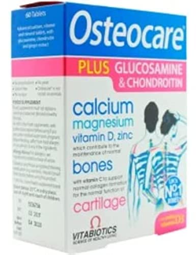 Centrum Vitabiotics Osteocare Glucosamine & Chondroitin 60 Tablets, UK Made for Joint Health