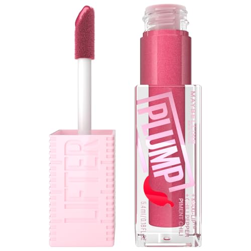 Maybelline New York Lifter Plump Hydrating Lip Gloss - Mauve Bite with Chilli Pepper