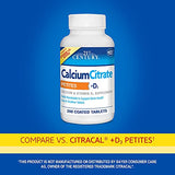 21st Century Calcium Citrate Petites + D3 - Bone Strength & Absorption - 200 Tablets