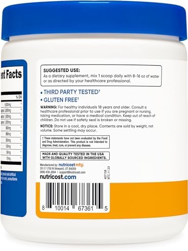 Nutricost EAA Powder (Peach Mango): 30 Servings