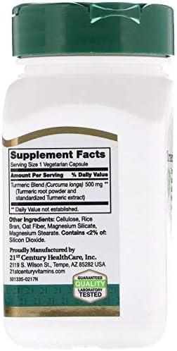 21st Century Turmeric Complex 500mg - 60 Veggie Caps
