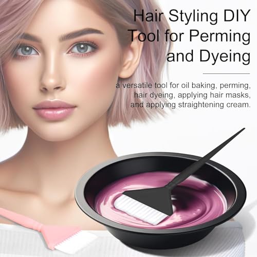 4Pcs Hair Dye Brush Kit - Multi-Functional Coloring Set for Highlights, Balayage & Root Touch-Ups