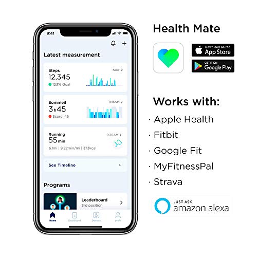 Withings Steel HR Sport 40mm Hybrid Smartwatch - Fitness, Heart Rate, Sleep & Activity Tracker with GPS