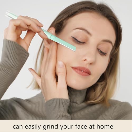 Women Facial Razor for Dermaplaning - Double Head Blades for Hair Removal | 8 Packs Travel-Friendly Razors