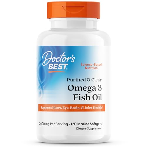 Doctor's Best Purified & Clear Omega 3 Fish Oil Capsules