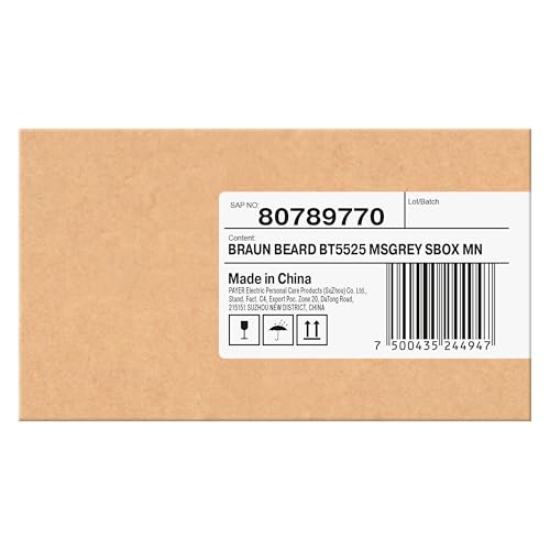 Braun Series 5 Men's Beard Trimmer & Electric Shaver BT5525 Grey