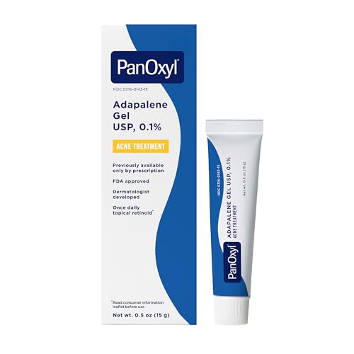 PanOxyl Adapalene 0.1% Leave-On Gel - 30 Day Supply Retinoid Acne Treatment