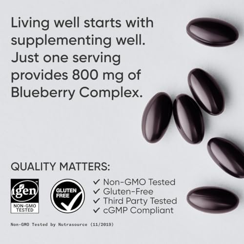 Sports Research Blueberry Concentrate Softgels: 800mg, 60 Count