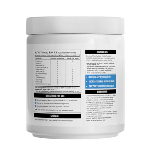 Wellcore Pure Micronised Creatine Monohydrate Powder - Fruit Fusion, 307g