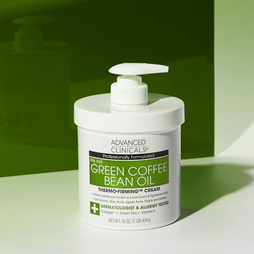Advanced Clinicals Green Coffee Bean Oil Cream - 16 oz