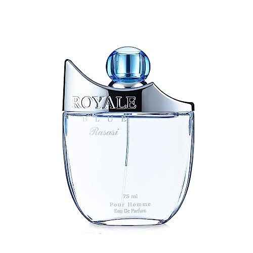 Rasasi Royale Blue Eau de Parfum for Men - 75ml - Long-Lasting Premium French Fragrance