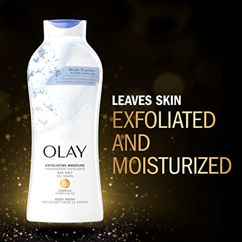 Olay Daily Exfoliating Body Wash with Sea Salts - 22 oz (4 Count)