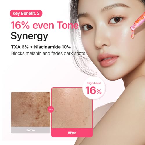 PURITO TXA 6% Niacinamide 10 Retinal Facial Serum – Dark Spots, Post-Acne Marks, Hyperpigmentation 30mL