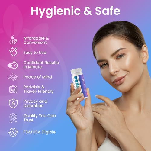 Pelvana pH Test Strips for Women - Monitor Intimate Health, 50 Count
