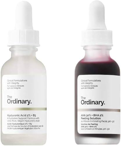 The Ordinary AHA 30% + BHA 2% Peeling Solution with Hyaluronic Acid 2% + B5 - Deep Exfoliation for Glowing Skin
