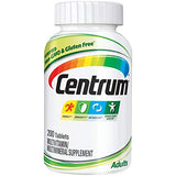Adult Multivitamin with Antioxidants Zinc B Vitamins - 200 Tablets - Centrum