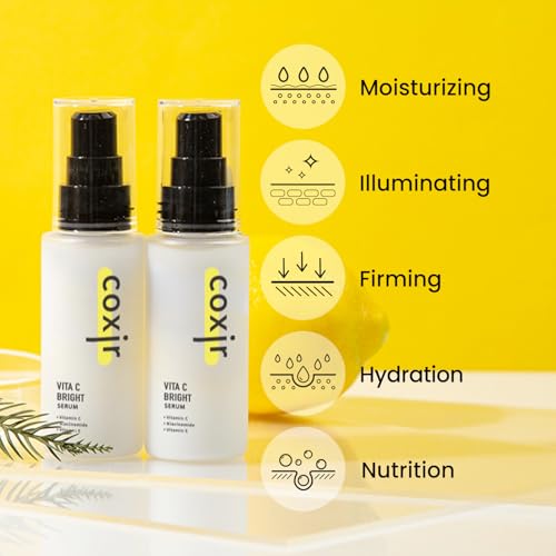coxir Vita C Niacinamide Facial Serum | Brightening K-Beauty Treatment 50ml