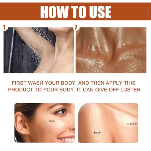 Gold Shimmer Body Oil & Luminizer - Liquid Highlighter Makeup