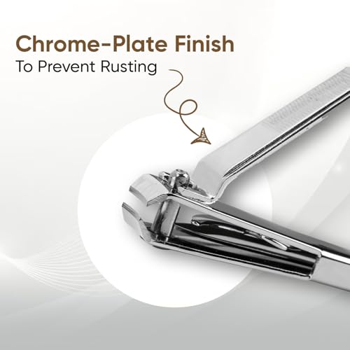 Vega Large Nail Clipper - Durable Black Tool for Precise Manicure & Pedicure